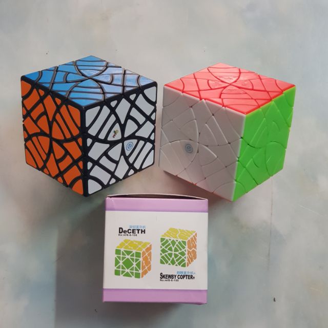 Rubik Mf8 Skewby Copter plus biến thể viền đen hay stkless không viền.