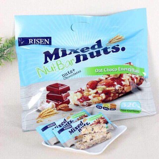 BÁNH YẾN MẠCH NGŨ CỐC CHOCOLATE RISEN MIXED NUTBAR NUTS - MỸ
