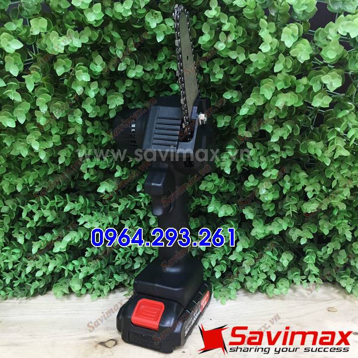 Cưa xích mini cầm tay chạy pin LION Savimax 36V