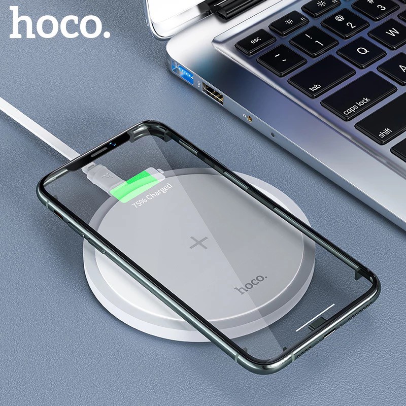 Đế Sạc Không Dây HOCO CW26 Sạc Nhanh 5W/7.5W/10W/15W Chuẩn Qi Cho iPhone 8 X XS 11 12 Pro Max AirPods Samsung Oppo Xiaom