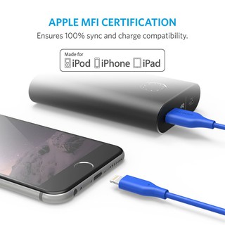 Cáp sạc ANKER PowerLine 4 inches Lightning 1.8m