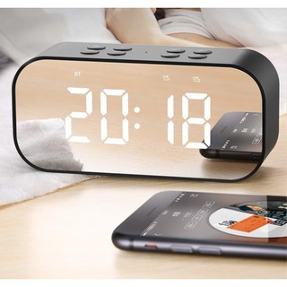 LOA BLUETOOTH MINI 3 IN 1 | VỪA NGHE NHẠC, VỪA SOI GƯƠNG, VỪA CÓ BÁO THỨC | TẶNG KÈM KẸP ĐIỆN THOẠI ĐA NĂNG