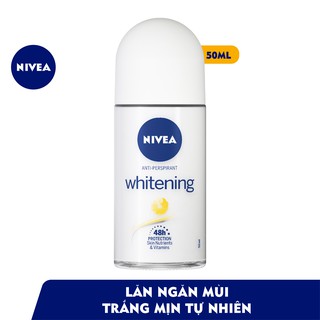 Lăn Khử Mùi Nivea Whitening Trắng Mịn Tự Nhiên 50ml