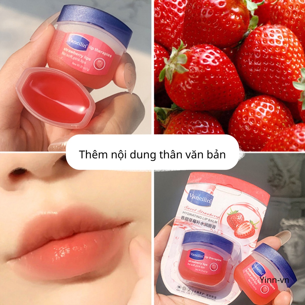 Ủ môi HOA QUẢ dưỡng môi mềm mịn làm hồng căng mọng nội địa Trung