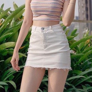 Chân váy kaki trơn xinh đơn giản dễ mix đồ | BigBuy360 - bigbuy360.vn