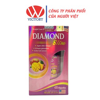 Viên uống Diamond Slim - Hỗ trợ giảm cân - Hộp 40 viên - VictoryPharmacy