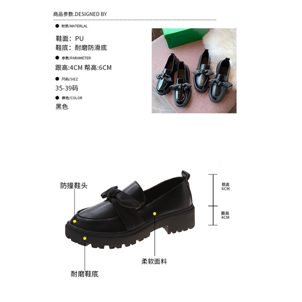 (sale sốc - xả kho) Giày đốc nữ da bóng ,da lỳ phối nơ to(sẵn)
