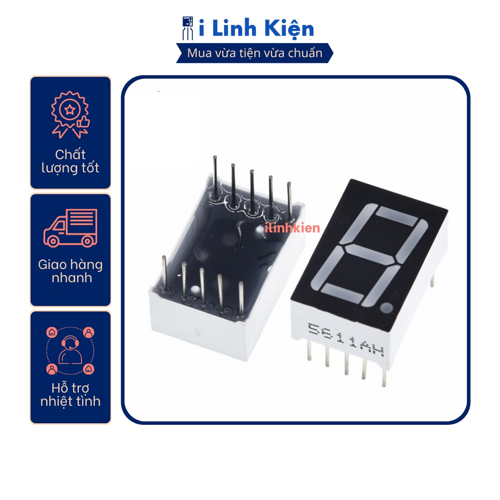 LED 7 thanh 0.56 inch màu đỏ