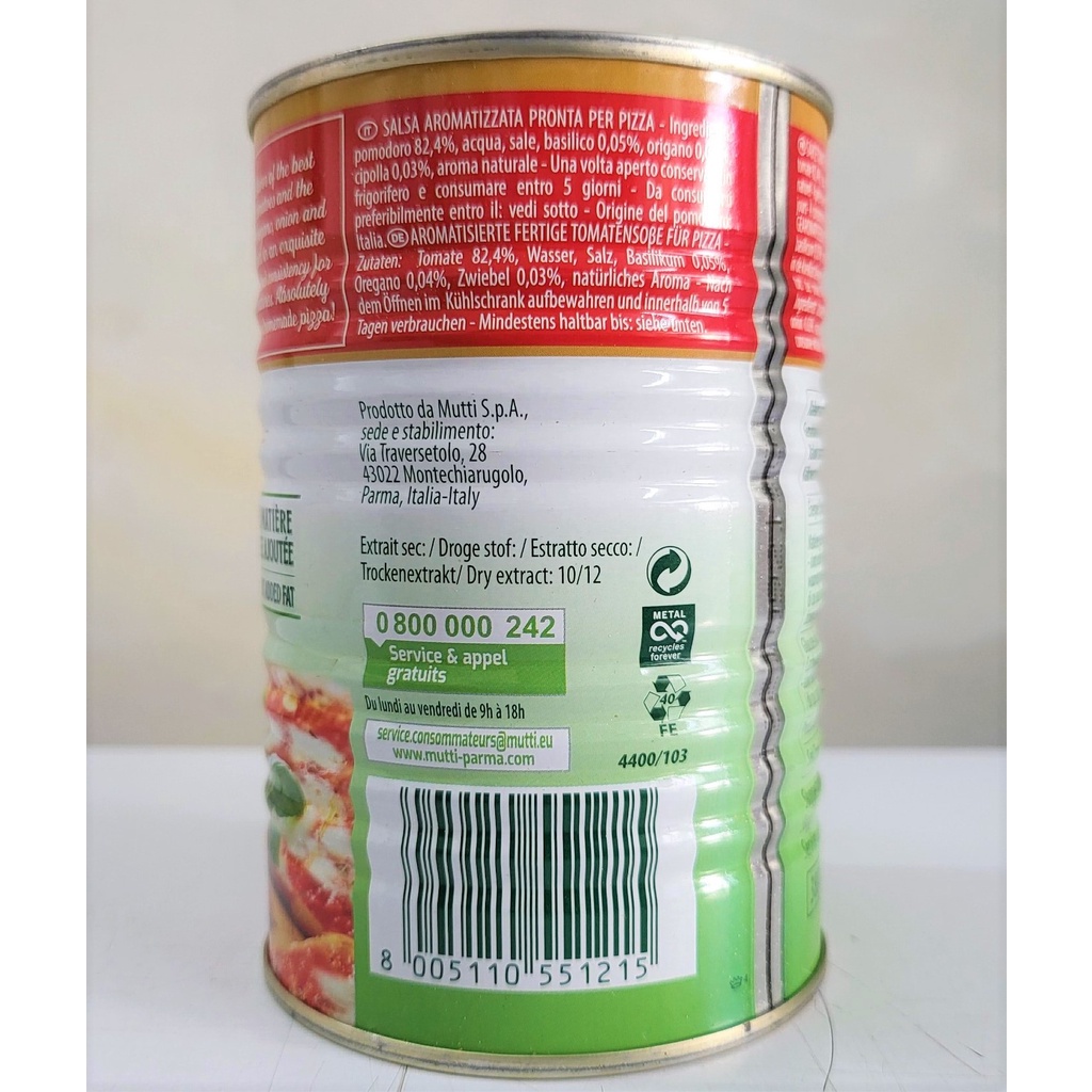 XỐT PIZZA  MUTTI Pizza sauce Aromatica