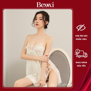 Váy Ngủ Lụa Cột Dây 2 Bên + Chip - VA2006