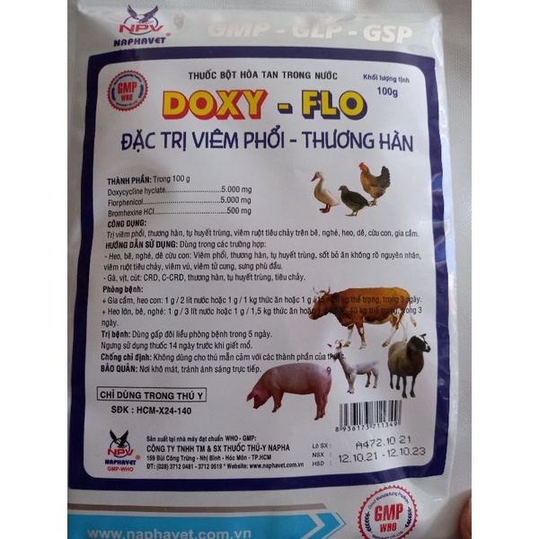 Doxy-flo dùng cho gia súc, gia cầm