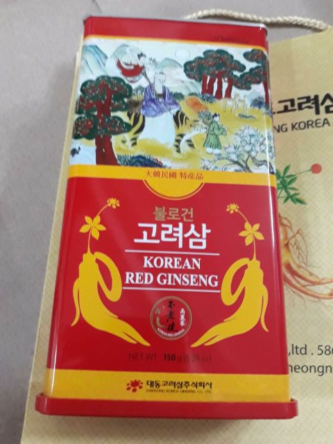 Hồng sâm củ khô 6 năm tuổi Hàn Quốc DAEDONG KOREA 75g