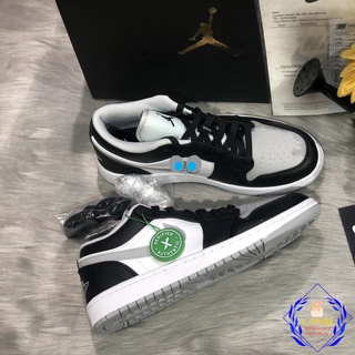 Giày Thể Thao Nam Nữ Sneaker Unisexx Hot 2022 Jordan Cổ Thấp Smocke V3 JD Xám Đen 1.1