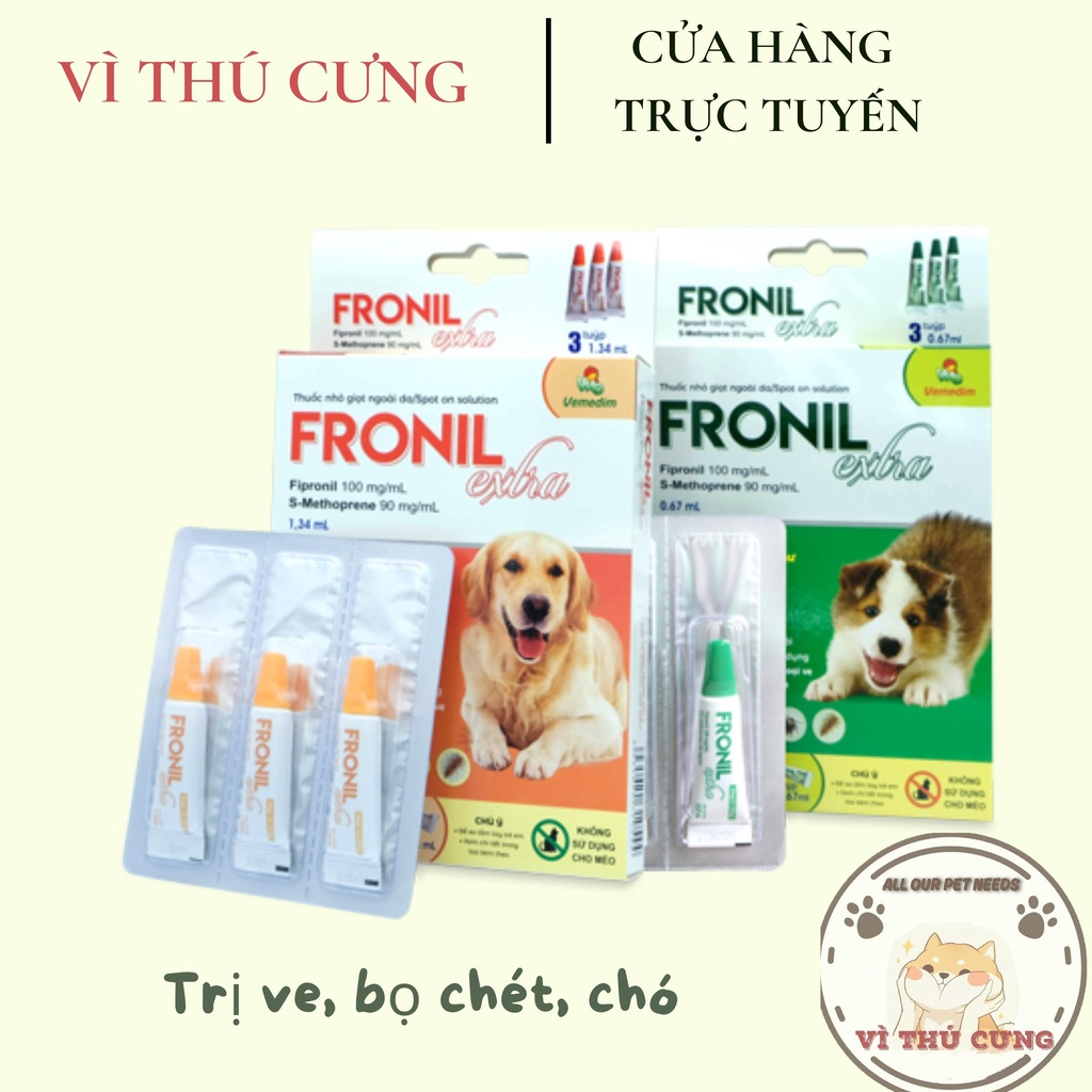 Fronil Extra cho chó ( tuýp)