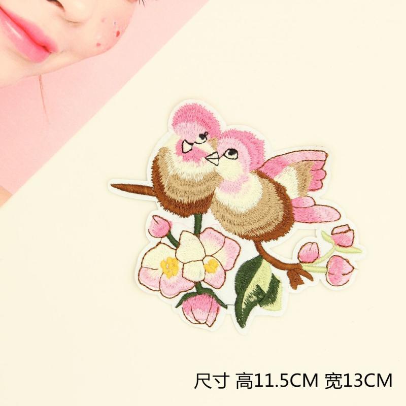 Miếng Dán Thêu Hình Chim Trang Trí Quần Áo/Mũ/Giày/Túi Xách Bằng Vải Thêu Họa Tiết Chim