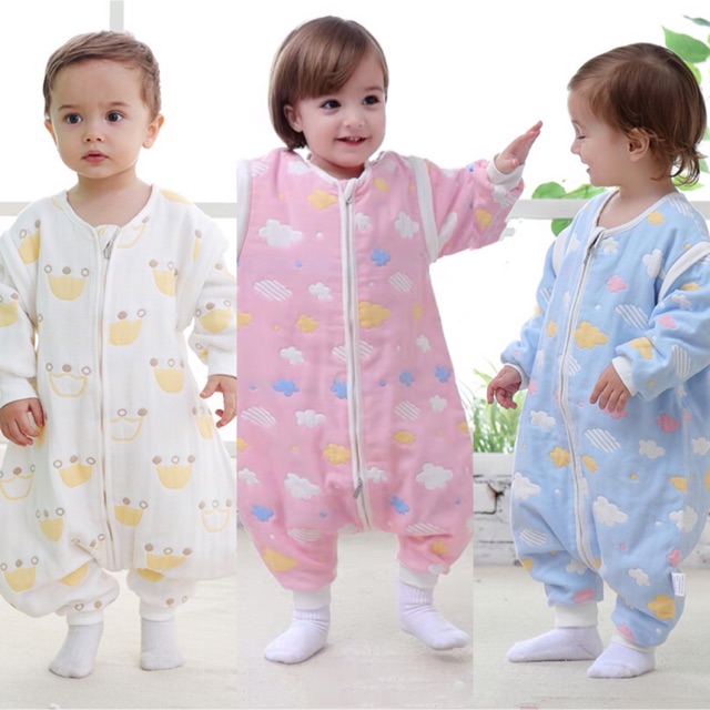 Babycity túi ngủ cho bé phòng đạp chăn giữ ấm bụng phòng cảm lạnh