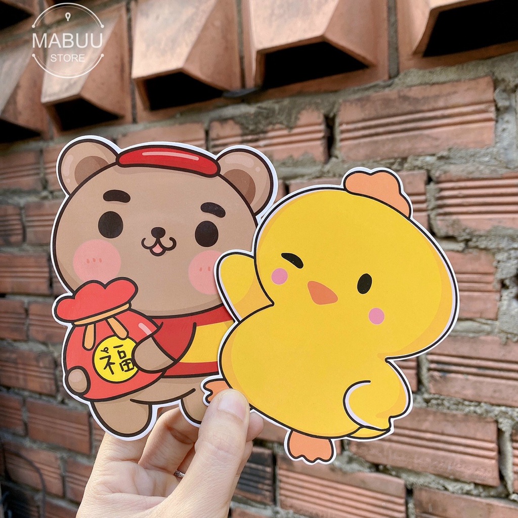 Combo 10 Bao lì xì đáng yêu nhiều hình khác nhau - mã hot năm 2023