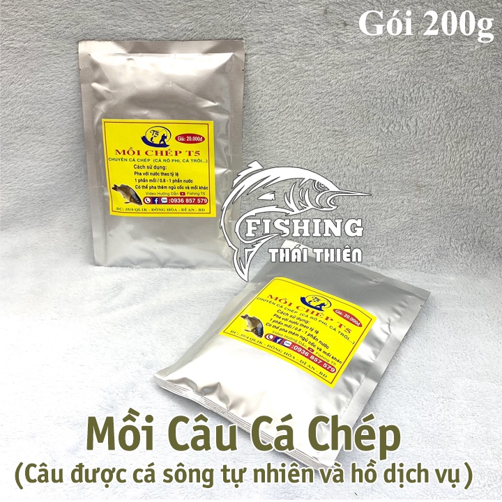 Mồi Câu Cá Chép Vàng T5, Chuyên Chép Tự Nhiên, Hồ Dịch Vụ Cực Nhạy