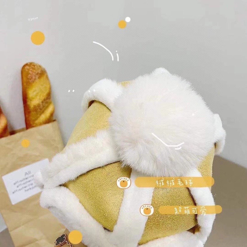 Mũ phi công cho bé, mũ len cho bé trai lót lông siêu ấm