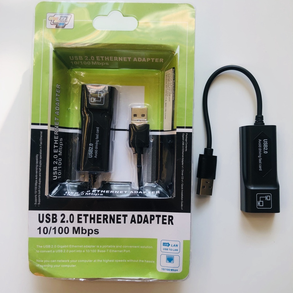 Cáp Chuyển Tín Hiệu USB sang Lan 2.0 Ethernet Adapter Card mạng