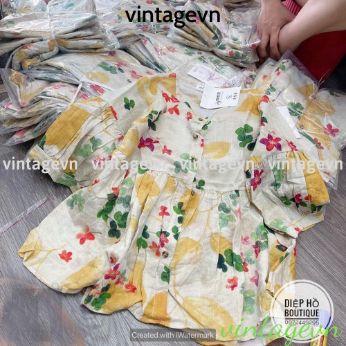 {vintagevn} áo babydoll hoa tiểu thư Ulzzang ( HÀNG QCCC ) A. 206 | BigBuy360 - bigbuy360.vn
