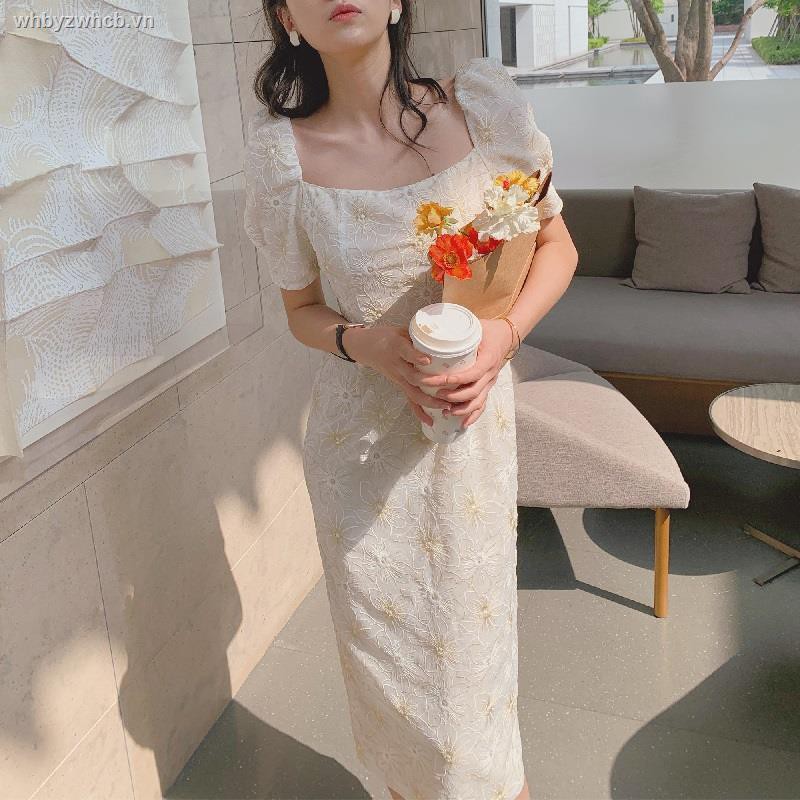 Đầm Hoa Tay Phồng Kiểu Retro Pháp Thời Trang Mùa Hè 2021 Cho Nữ 31 | BigBuy360 - bigbuy360.vn