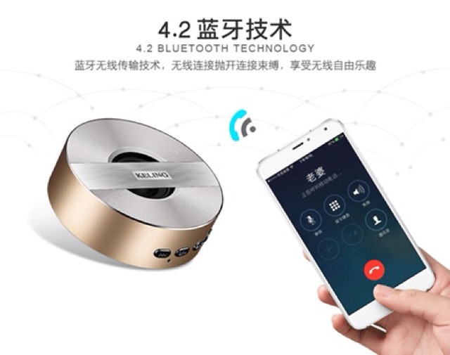 Loa Bluetooth A5 hiệu KELING âm thanh chất vỏ nhôm