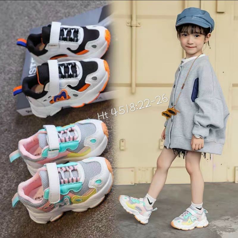 Giày thể thao sắc màu cho bé gái nhí 1-3 tuổi (Hàng Quảng Châu)