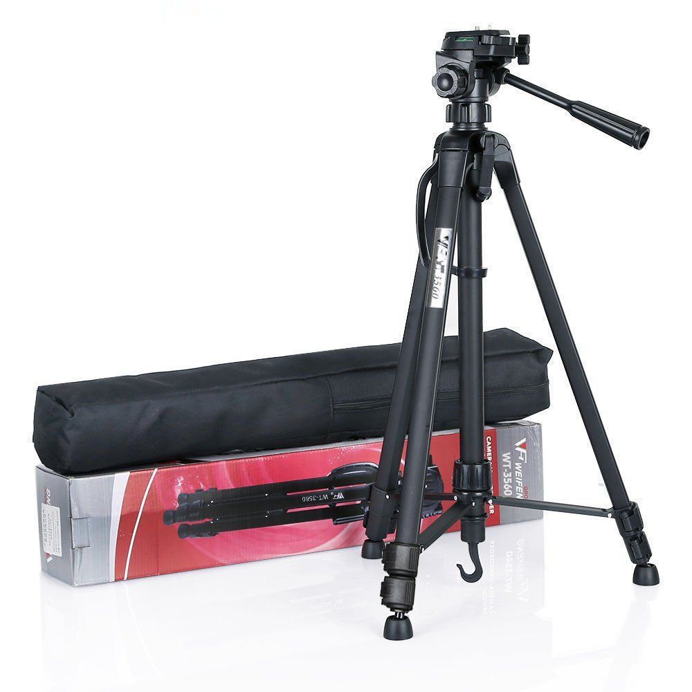 Chân Máy Ảnh Điện Thoại Tripod Weifeng WT-3520, Khung Nhôm Cao Cấp - Có Bán Combo Kèm Khung Kẹp Điện Thoại Và Remote