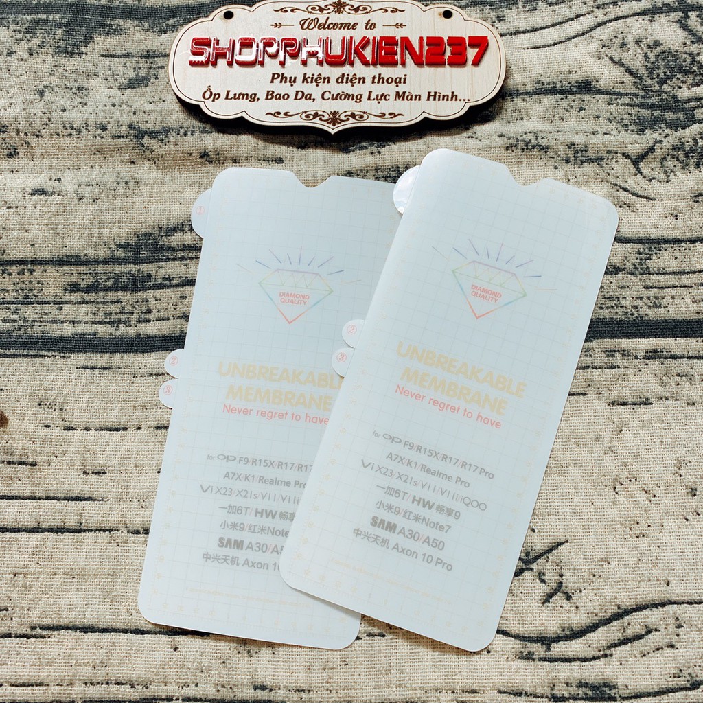 Miếng Dán Dẻo PPF Mặt Trước Dành Cho PPF Oppo F9 , R17 , R17 Pro , Realme 2 Pro Dán Dẻo Cao Cấp
