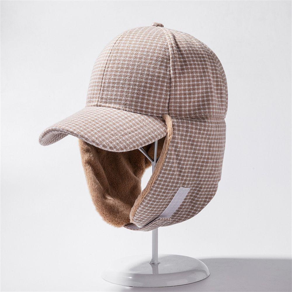 Mũ Lưỡi Trai Có Miếng Che Tai Phủ Lông Giữ Ấm Mùa Đông Dành Cho Nam