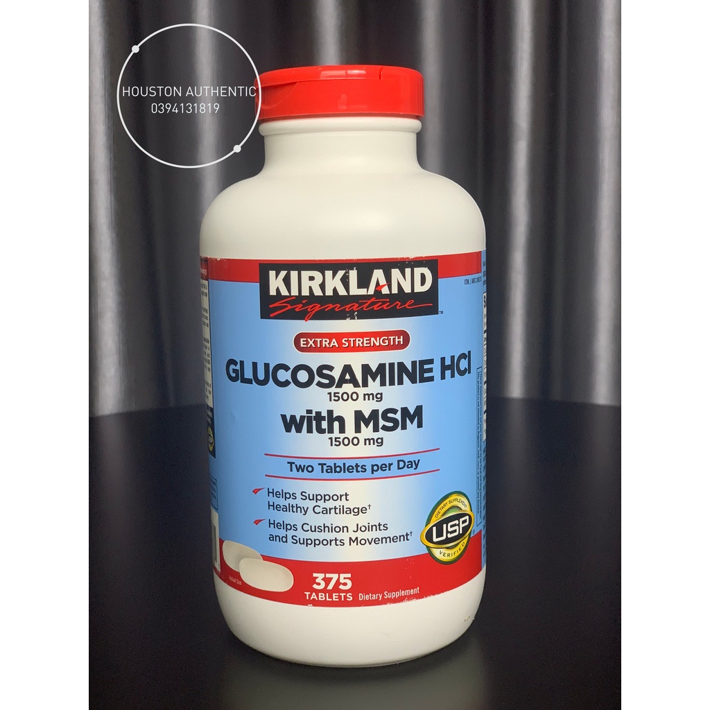 Viên uống Glucosamine HCL 1500mg With MSM 1500mg 375 viên _ Live mua hàng tại Mỹ