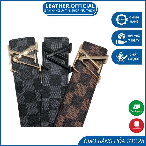 Dây Lưng LV nam ,Dây Nịt LV Nam khóa kim loại nguyên khối siêu bền đẹp - leather.official