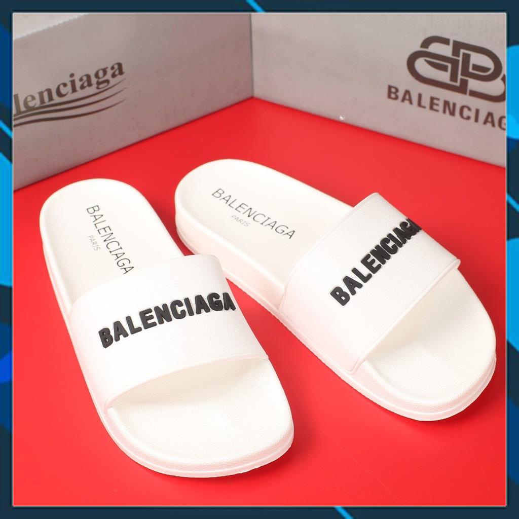 Dép nam nữ Balenciaga quai ngang nhiều màu có đế bằng có chữ hàng cao cấp loại 1