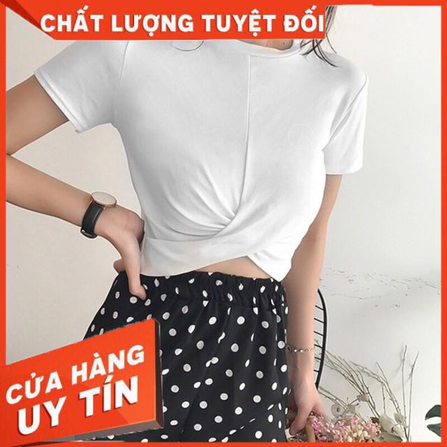 Áo xoắn bụng croptop- hình thật chính chủ | BigBuy360 - bigbuy360.vn