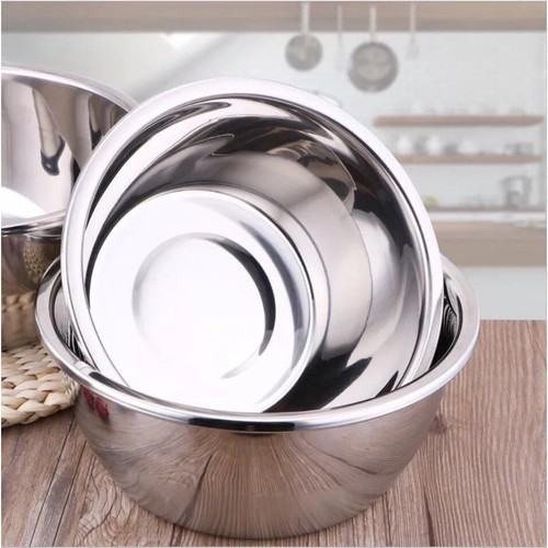 [LOẠI DÀY] Thau Inox Nhiều Size Làm bằng loại Inox Cao Cấp - Thành Dày - Tiện lợi