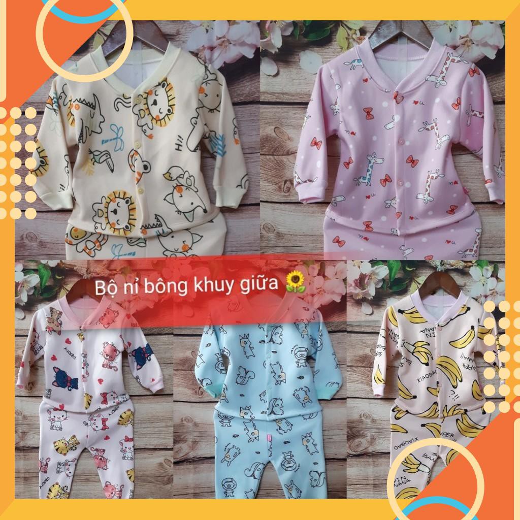 HÀNG LOẠI 1 - Bộ nỉ lông mở khuy chất cực đẹp cho bé trai/bé gái