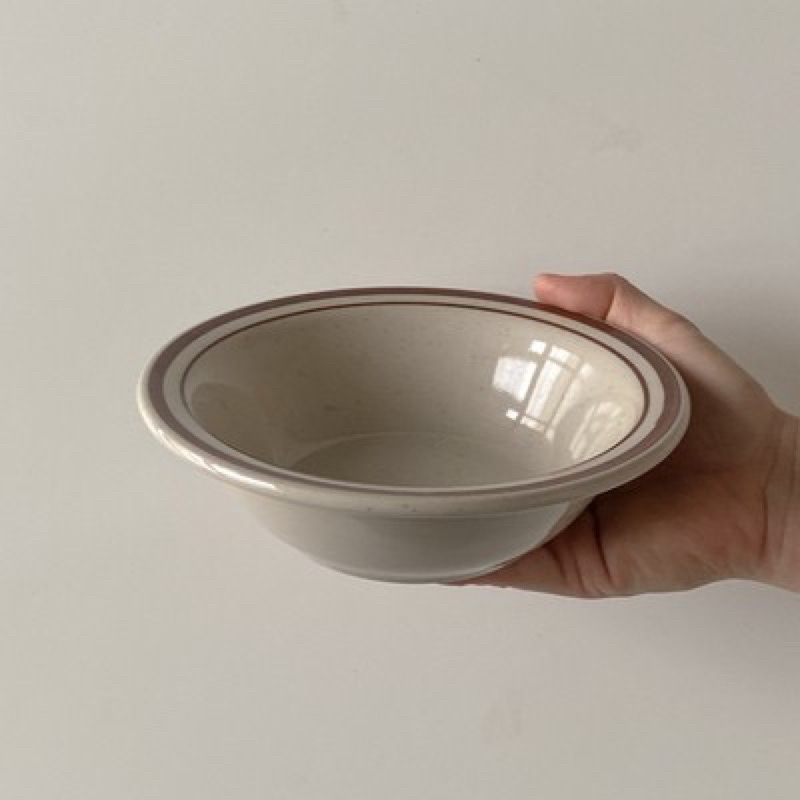 Tô/ đĩa viền nâu phong cách Hàn Quốc