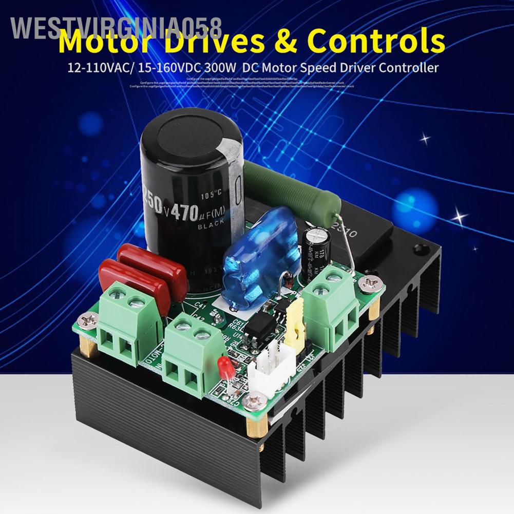 Westvirginia058 Westvirginia058 Bộ điều khiển trình tốc độ động cơ DC 12‑110VAC / 15‑160VDC 300W
