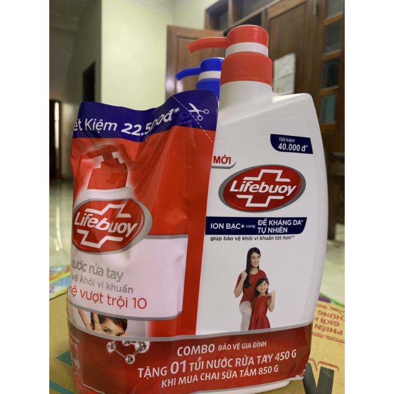 Sữa tắm LifeBuoy 850ml tặng kèm sữa tắm chai theo phân loại