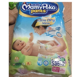 Bỉm tã quần mamypoko sz S 38 miếng của nhật dành cho bé 4-8 kg