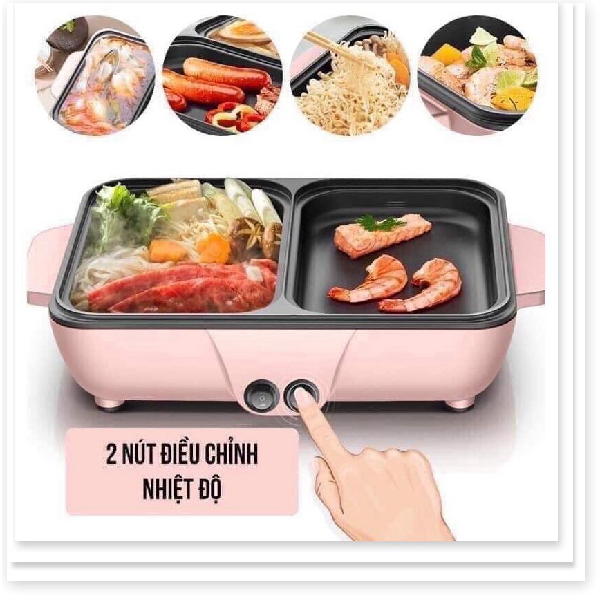 RẺ SỐ 1 SHOPEE LẨU KÈM NƯỚNG MINI 2IN1 - BÁN BUÔN SLL - LẨU HÀN QUỐC - LẨU UYÊN ƯƠNG | BigBuy360 - bigbuy360.vn