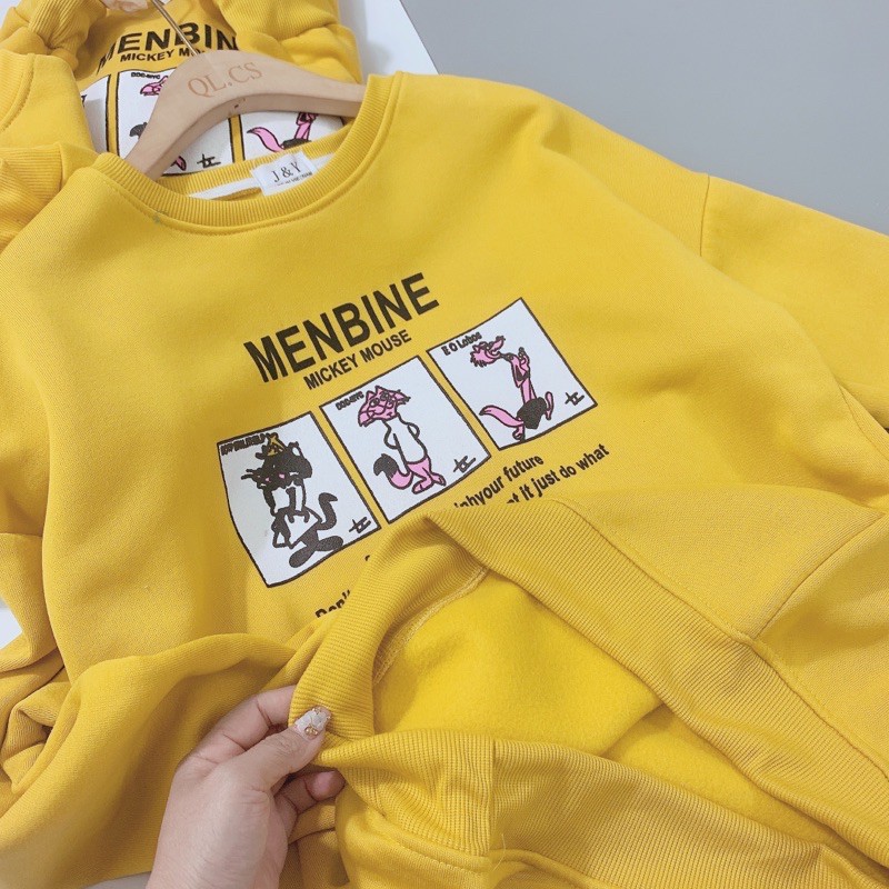 BÁN SỈ ÁO NỈ BÔNG VÀNG IN HÌNH CHO NỮ | BigBuy360 - bigbuy360.vn