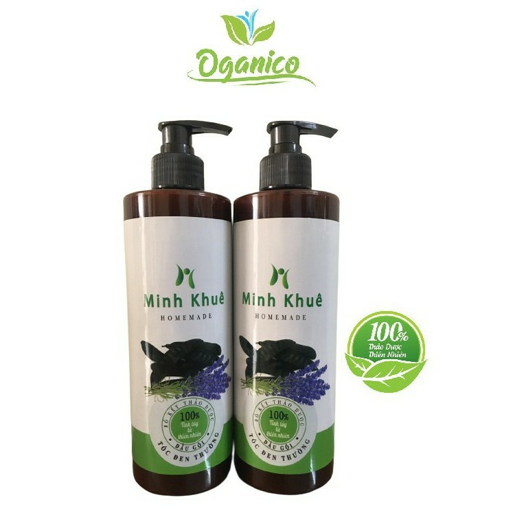 Dầu gội thảo dược thiên nhiên bồ kết bưởi cô đặc organic handmade tự nấu thủ công dưỡng ngăn ngừa rụng tóc OGANICO 3