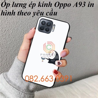Ốp lưng ép kính Oppo A93 in hình theo yêu cầu