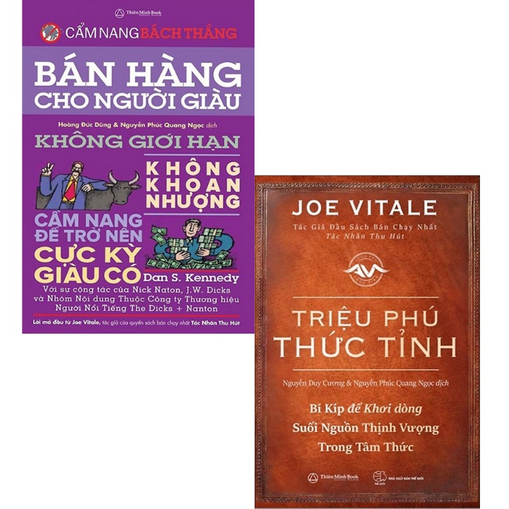 Sách - Combo Triệu Phú Thức Tỉnh + Bán Hàng Cho Người Giàu (Bộ 2 Cuốn) Tặng Kèm Bookmark