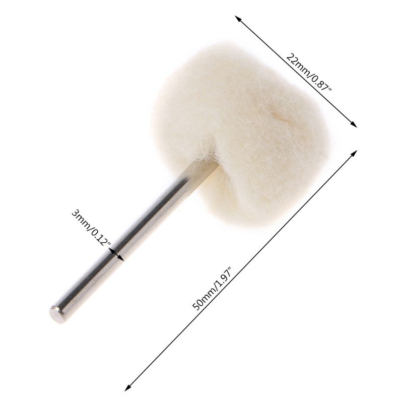 Set 10 Đầu Len Đánh Bóng 1 / 8 &quot;Tiện Dụng