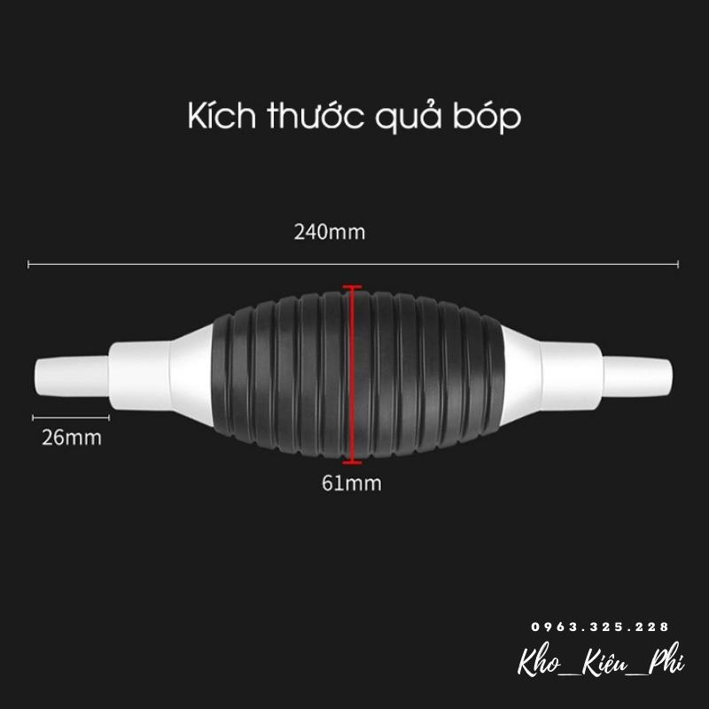 Ống Bơm Hút Sang Chiết Chất Lỏng Xăng Dầu Bằng Tay - Dụng Cụ Bơm Hút Bóp Tay Nhanh Tiện Dụng