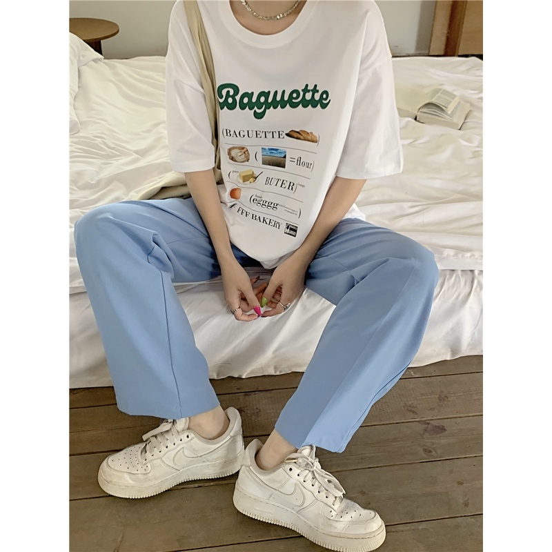 Áo Thun Cotton Tay Ngắn Dáng Rộng 50515