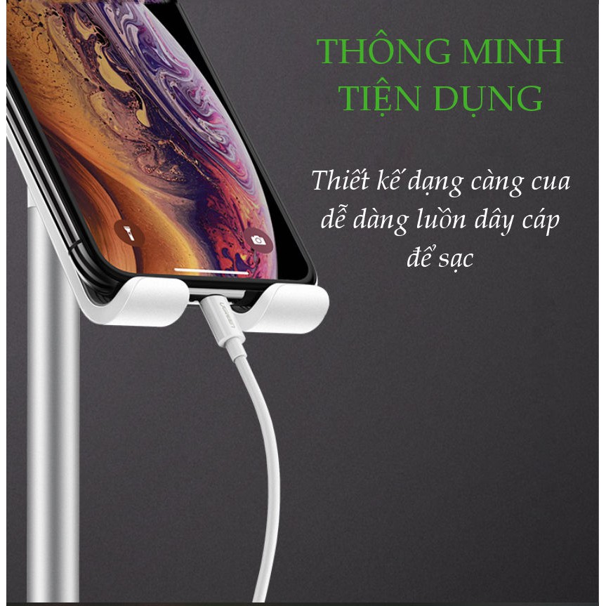 Giá đỡ điện thoại, máy tính bảng UGREEN LP177 chất liệu kim loại có thể xoay 45 độ